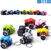 Creative camera Led keychains With sound LED Flashlight Digital SLR Camera Toy LED Luminous Sound Glowing Pendant Keychain Gift 2024 - buy cheap