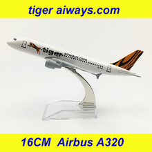 16CM 1:400 Airbus A320 Model Air Tiger Airways Airline with Base Alloy Aircraft Plane Collectible Display Model Collection Gifts 2024 - buy cheap