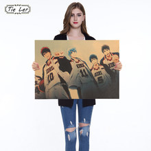 Баскетбол куроко плакат классические тапочки в виде персонажа аниме крафт-бумага наклейки на стену с рисунком декоративная живопись 51.5X36cm 2024 - купить недорого
