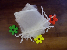 17*23cm 1000pcs Organza Bag white Drawstring bag jewelry packaging bags for tea/gift/food/candy small transparent pouch Yarn bag 2024 - buy cheap