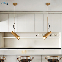 Luminária pendente estilo nórdico, luminária de teto suspensa, dourada, para quarto, sala de jantar, café 2024 - compre barato