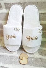 personalize Wedding Bridesmaid Bridal Party Bride Slippers Hens Night Bachelorette Spa Slippers favors gifts 2024 - buy cheap