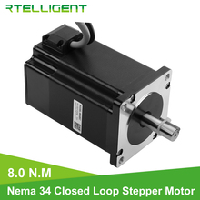 Rtelligent High Torque Nema 34 86A8EC 8.0N.M Hybird CNC Closed Loop Stepper Motor Easy Servo Motor Step-servo with Encoder 2024 - buy cheap