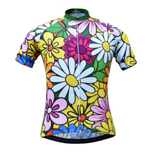 Women's Flower Printing Summer Cycling Bicycle Jerseys Breathable Short Sleeve Mountain Bike Clothing 2017 Maillot Ropa Ciclismo 2024 - buy cheap