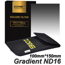 Квадратный фильтр Zomei 100 мм x 150 мм градуированная нейтральная плотность серый GND ND16 100 мм * 150 мм 100x150 мм для держателя серии Cokin Z-PRO 2024 - купить недорого