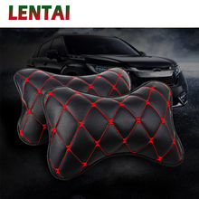 Lentai-encosto de cabeça de couro para carro, 1 peça, mercedes benz w203, w204, w211, volvo s60, xc90, xc60, s80, subaru forester, xv 2024 - compre barato