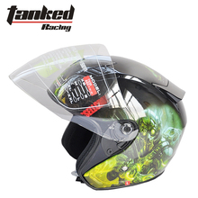 2019 New Tanked Racing half face motorcycle helmet male and female motorbike electric bicycle racing helmets half cover ABS 2024 - buy cheap