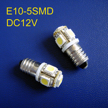 High quality 5050 12V E10 warning lights,led bulb E10 12v,E10 12V led lamps free shipping 100pcs/lot 2024 - buy cheap
