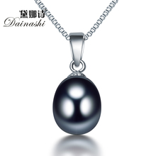 Dainashi natural de água doce pérola pingente colar feminino simples moda 925 prata esterlina alta jóias presente para a mãe venda quente 2024 - compre barato
