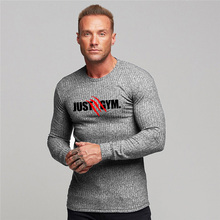 Muscleguys-Camiseta de punto de manga larga para hombre, suéteres de moda, jerséis con cuello ovalado informales, primavera y otoño 2024 - compra barato