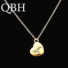 NK805 Mom Collares Bijoux New Punk Vintage Love Heart Pendants Short clavicle Necklace For Women Chain Jewelry collier collar 2024 - buy cheap