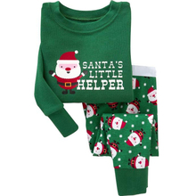 Семейная рождественская повседневная пижама с длинными рукавами из 100% натурального хлопка для детей от 2 до 7 лет комплект одежды из 2 предметов для мальчиков и девочек комплект одежды для детей 2024 - купить недорого