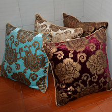 Fashion High Quality Luxury Velvet Flower Soft Bronzing Cushion Home Decor For Sofa Chair Throw Pillowcase 30 45cm P 2024 - buy cheap