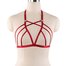 Jaula de cuerpo de moda para Punk de Harajuku, ligas de cuerpo Rojas debajo del busto, jaula de Bondage, cinturón de para mujer 2024 - compra barato