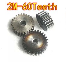 Diâmetro: 124mm 2.0 m 60 dentes de aço carbono de Alta de metal cilíndrico spur motor da engrenagem da caixa de velocidades 2024 - compre barato