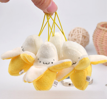 10PCS Mini 8CM New Banana Plush Stuffed Toys Small Phone Strap Pendant Charm BAG Keychain Doll Weddng Bouquet 2024 - buy cheap