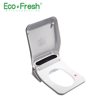 Ecofresh quadrado inteligente assento do toalete bidé assento de vaso sanitário elétrico cobertura do assento calor led luz inteligente cobertura auto 2024 - compre barato