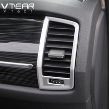 Vtear For Skoda Kodiaq air outlet cover interior mouldings car-styling chrome trim car styling Accessories parts 2017 2019 2020 2024 - buy cheap