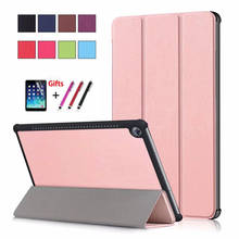 Slim Magnetic Folding Flip PU case M5 10 pro Tablet PC Protective Case For Huawei MediaPad M5 10.8" CRM-AL09 CRM-W09 CMR-W19 2024 - buy cheap