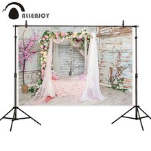Allenjoy фон для фотостудии цветы boudoir кровать дерево розовый фон для фотобудка для фотосессии баннер с принтом 2024 - купить недорого