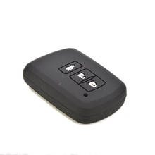 New Silicone Case Cover For Toyota Camry Avalon RAV4 Remote Smart Key 3 Button Black 2024 - buy cheap