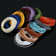 5M 1.5mm Mixed Color Round Real Leather Rope Brown/White/Black Beading Cords for Clothes Shoes Bracelet Jewlery Craft Making 2024 - buy cheap