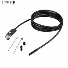 Lente de cámara de visión 2 en 1 de 2M y 7mm, endoscopio impermeable con USB, 6 LED, Mini USB, tubo de boroscopio para ordenador Android y PC 2024 - compra barato