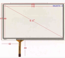 Carro gps novo 6.2 polegada 155*87mm 62079x tela de toque original novo 2024 - compre barato