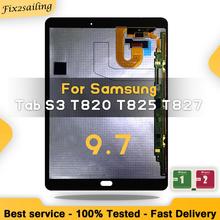 Tela lcd para tablet samsung galaxy tab s3, t820, t825, tela sensível ao toque, 9.7" 2024 - compre barato