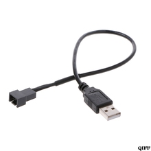 Прямая поставка и оптовая продажа, USB 2,0 A штепсельный разъем 3-контактный штекер, адаптер-кабель для 5 В компьютера, ПК, вентилятор APR28 2024 - купить недорого