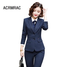 Women suits Slim spring Solid color Blazers Pants 2-piece set OL Formal Business Women pants suits Woman set suits 9820 2024 - buy cheap