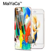 MaiYaCa художественный винтажный цветной палитра мягкий чехол для мобильного телефона для iPhone xs max xs 5s 6s 7 8plus 11pro max 2024 - купить недорого