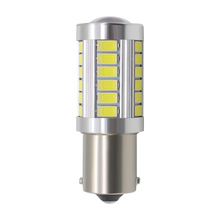 Lámpara Led de señal de giro para coche, Bombilla trasera de freno para marcha atrás automática, luz de circulación diurna, DC12V, blanco, 1x1156, 1156 P21W BA15S 2024 - compra barato