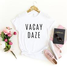 Sugarbaby-Camiseta Vacay Daze para vacaciones familiares, camisas de viaje para niñas, camisetas Tumblr de manga corta a la moda, envío directo, novedad 2024 - compra barato