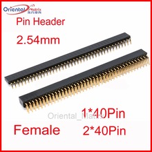 20pcs 1*40 pins Row 2.54mm Spacing 2*40P Pin Header Flexible flat Pin Straight Curved Needle Female Pin Connector 2024 - buy cheap