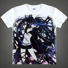 Burakku-Camiseta de Shuta de Rokku con ojos azules, camisetas informales de Anime y Manga, camisetas bonitas de verano 2024 - compra barato
