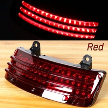 Red Tri-Bar LED Rear Tail Brake Fender Tip Light For Harley Street Glide Road Glide FLHX /FLTR 2014-2017 2018 Models 2024 - buy cheap