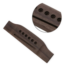 1Pc Guitar Parts Saddle Thru Guitar Bridge For Acoustic Guitar Rosewood Guitar Accs 2024 - buy cheap