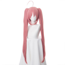 Peruca de cosplay tensei shitara slime datta ken, peruca de cabelo sintético rosa de 90cm para cosplay de milim nava 2024 - compre barato