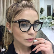 Acetate Optical Eyeglasses Fashion Female Stylish Frame Spectacles for Women Prescription Eyewear Glasses Frame Cat-Eye Style 2024 - buy cheap