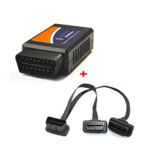 ELM327-Cable adaptador Bluetooth Plus OBD2, paquete de lector de código V2.1, Cable de extensión OBD2 de 16 Pines, herramienta de diagnóstico de coche, ELM327 2024 - compra barato