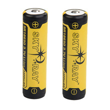 SKY RAY SR18650 3.7 v Fonte de Alimentação 3400 mah Li-ion Recarregável com PCB Protegido para Lanterna LED (1 par)
