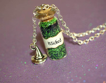 12pcs/lot WICKED Necklace with a Witch's Hat Charm, Once Upon a Time, Wicked Zelena, Wizard of Oz necklace 2024 - buy cheap