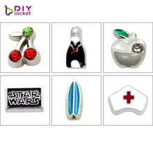 10pcs Mini Floating Charms Zinc Alloy Fit Floating Lockets Pendants Necklace & Floating Locket Bracelet LSFC017-612 2024 - buy cheap