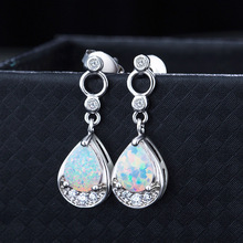 SALE Fashion jewelry 925silver Needle name opal Earrings Female Crystal fromSwarovskis Woman Christmas gift 2024 - buy cheap