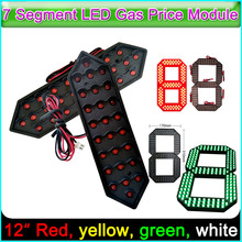 12" Red Color Digita Numbers Module LED Display Signs Advertising Board 7 Segment Modules, Optional yellow, green, white colour 2024 - buy cheap