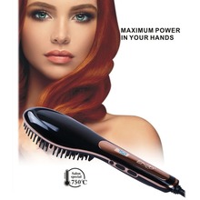 EN-4108 Hair Straightener Comb LCD Display Hair Brush hair Electric brush comb Straightener Comb brush 2024 - buy cheap