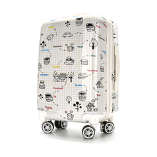 New men suitcase bags fashion cartoon women universal wheels travel trolley bags rolling luggage bag valiz 20 24 inch Baggage 2024 - buy cheap