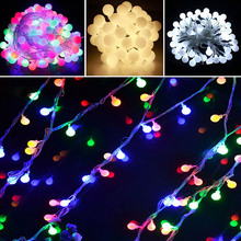 100M led string lights with rgb ball AC220V holiday decoration lamp Festival Christmas xmas lights outdoor lighting 2024 - buy cheap