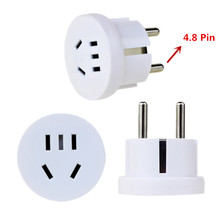 5PCS US AU To EU Plug USA AUS To Euro Europe Travel Wall AC Power Plug Wall Charger Outlet Adapter Converter 2 Round Pin Socket 2024 - buy cheap